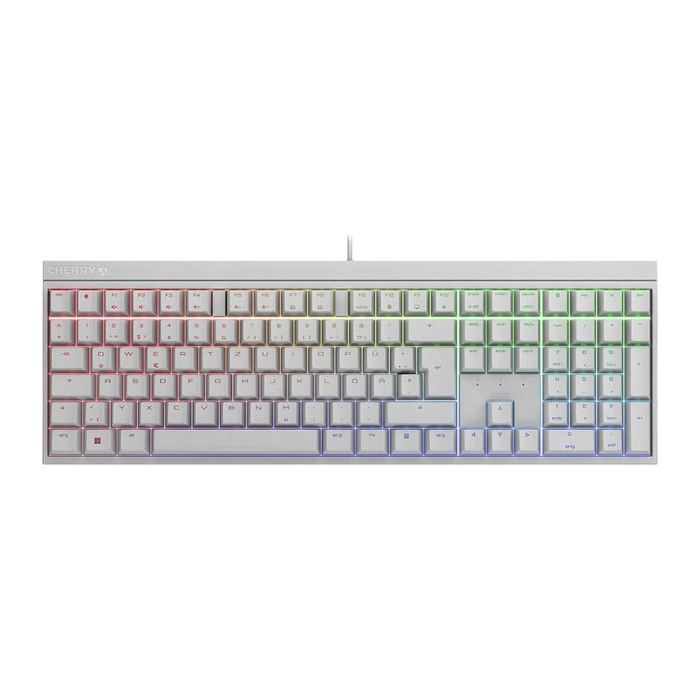CHERRY XTRFY MX 2.0S Tastatur RGB Wired DE MX Rot weiß