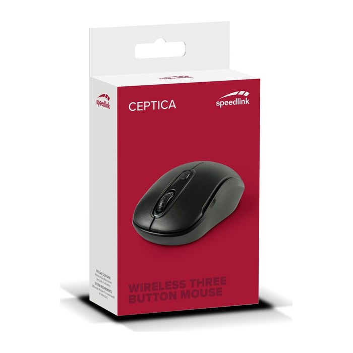 speedlink Ceptica Maus kabellos schwarz