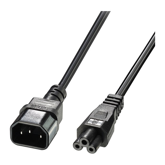 LINDY IEC-Netzkabel C14 an C5 3m
