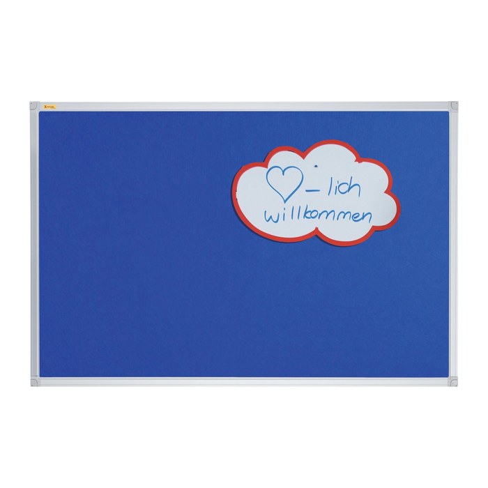 FRANKEN Pinnwand X-tra!Line 60,0 x 45,0 cm Textil blau