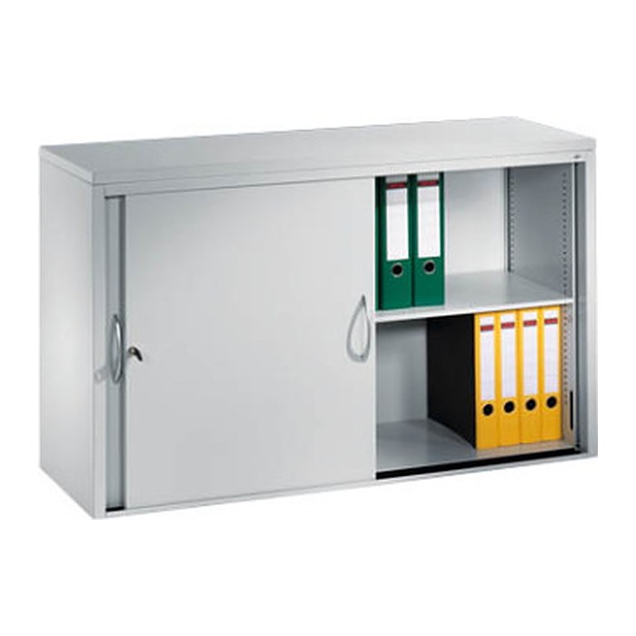 CP Aufsatz-Schiebetürenschrank C 2000 Acurado, 2145-00 S10052 lichtgrau 2 Fachböden 160,0 x 40,0 x 79,0 cm