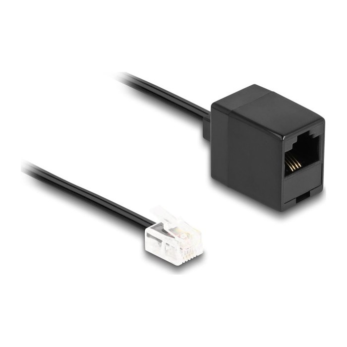 DELOCK Telefonkabel RJ11 Stecker zu RJ45 Buchse schwarz 3m