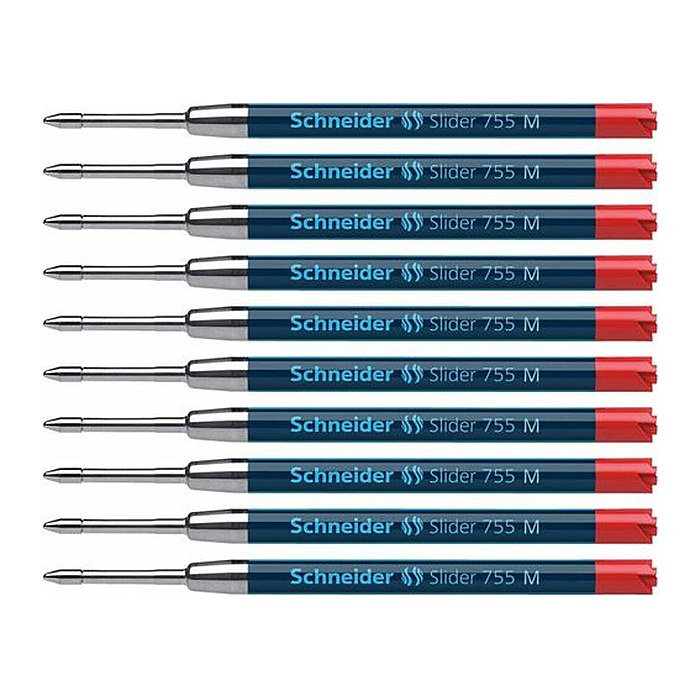 Schneider Slider 755 Kugelschreiberminen M rot, 10 St.