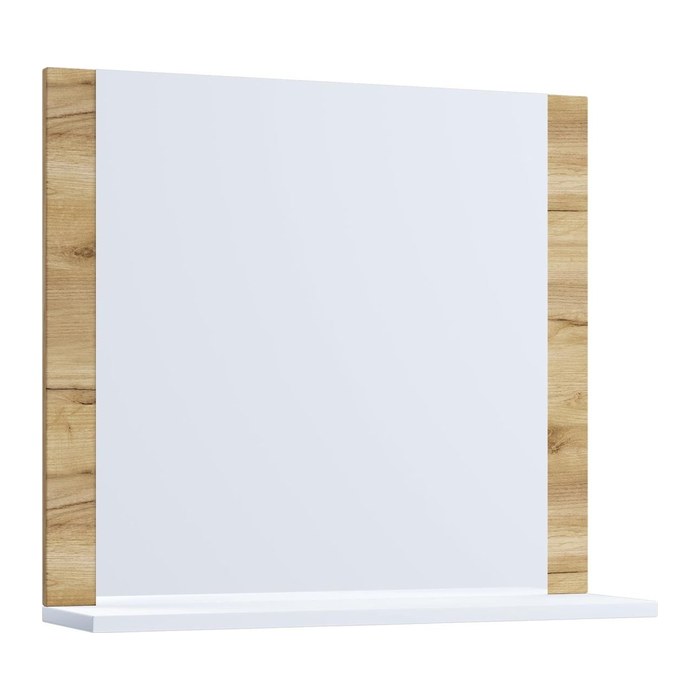 VCM my bath Spiegel VCB 10 916698 honig-eiche, weiß 60,0 x 17,0 x 55,0 cm