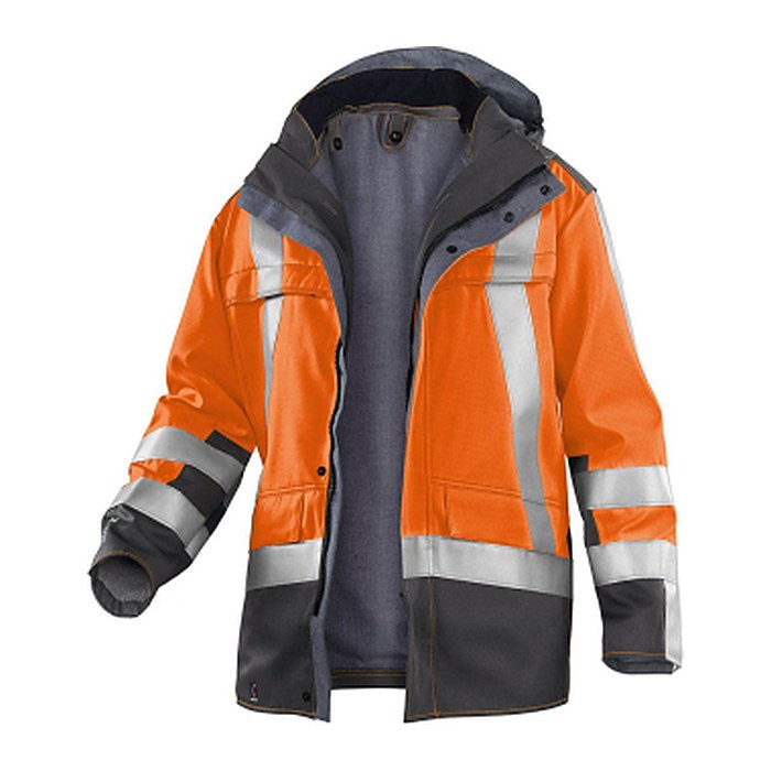 KÜBLER® unisex Warnjacke PSA SAFETY X8 warnorange, anthrazit Größe S