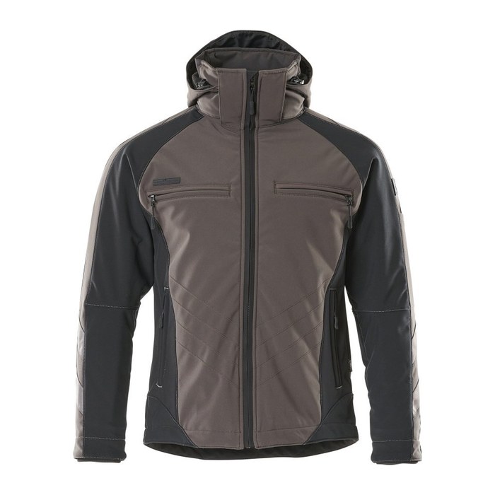 MASCOT® Herren Softshelljacke "DARMSTADT" Unique dunkelanthrazit, schwarz Größe L