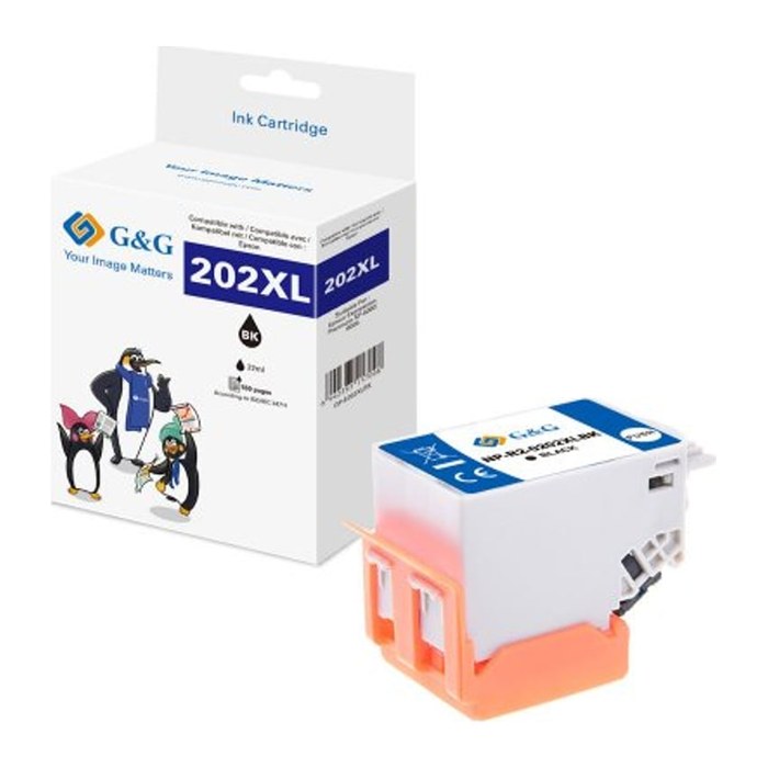 G&G XL-Druckerpatrone kompatibel mit EPSON 202XL BK