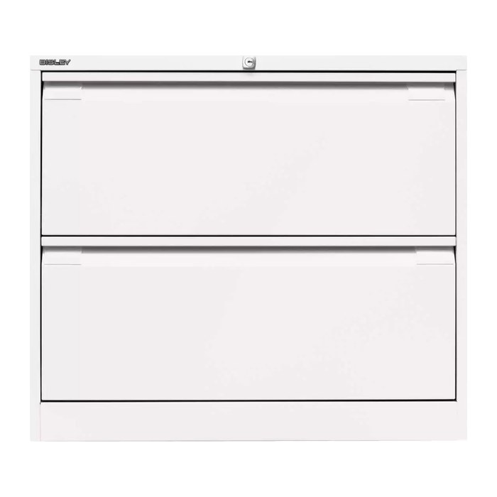 BISLEY Hängeregistraturschrank verkehrsweiß 2 Schubladen 80,0 x 62,2 x 71,1 cm, 1 St.