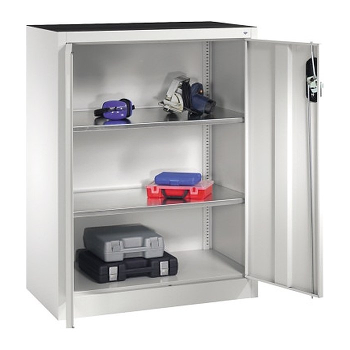 CP Stahlschrank 8520-000 S10093 lichtgrau 2 Fachböden 93,0 x 40,0 x 120,0 cm, aufgebaut, 1 St.