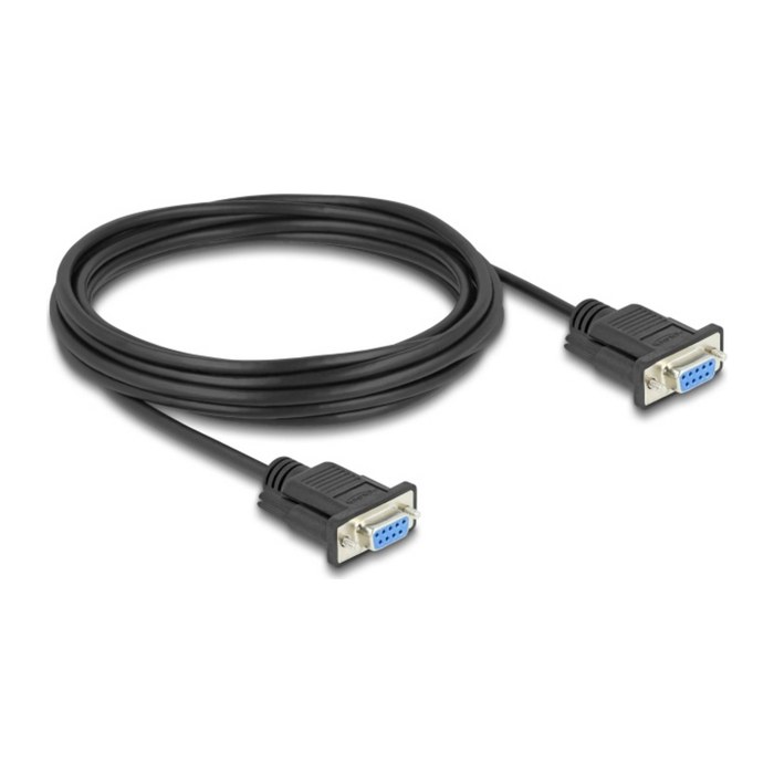 DELOCK Kabel Seriell D-Sub9 5m Bu/Bu mit schmalem St-Gehäuse
