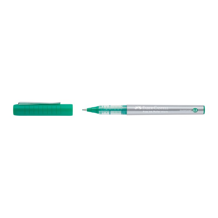 FABER-CASTELL Free Ink Tintenroller grau 0,2 mm, Schreibfarbe: grün, 1 St.
