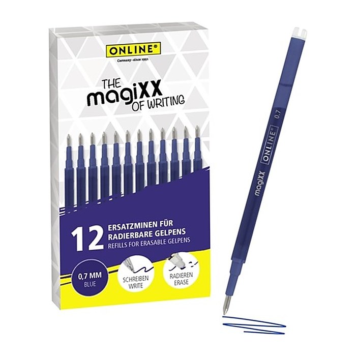 ONLINE® magiXX Gelschreiberminen blau 0,7 mm 12 St.