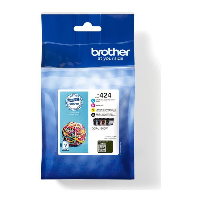 brother LC-424VAL schwarz, cyan, magenta, gelb Druckerpatronen, 4er-Set
