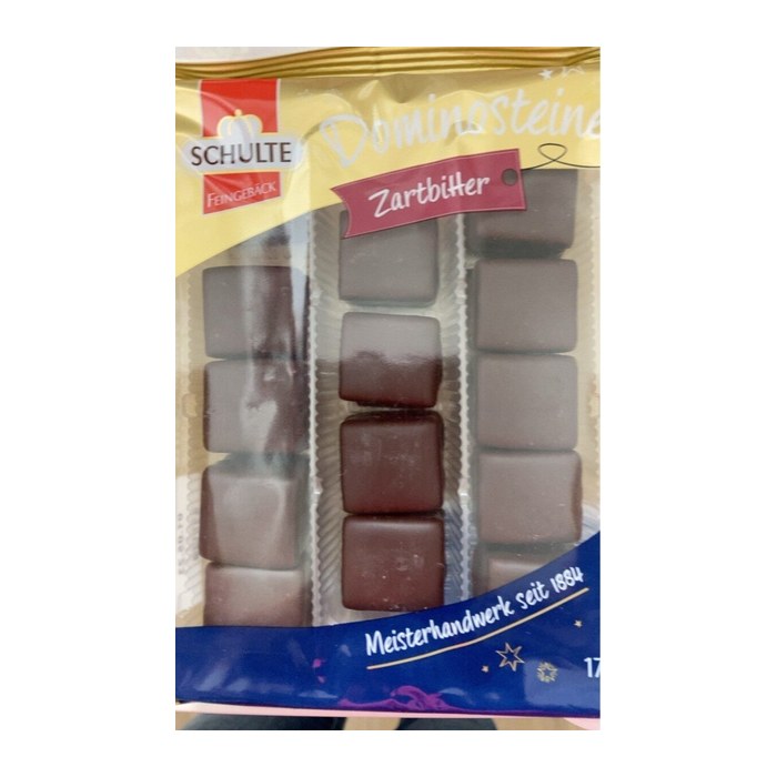 SCHULTE FEINGEBÄCK Dominosteine Zartbitter Pralinen 175,0 g, 1 St.