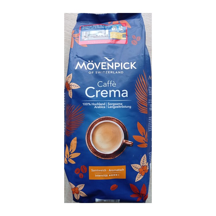MÖVENPICK CAFFÈ CREMA Kaffeebohnen, Arabicabohnen kräftig, 1 kg