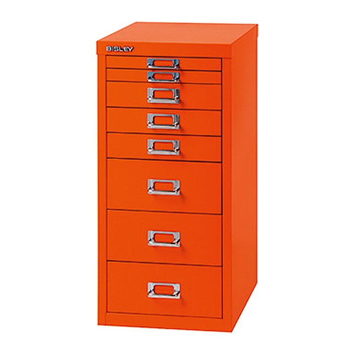 BISLEY MultiDrawer™ L298 Schubladenschrank orange 8 Schubladen 27,8 x 38,0 x 59,0 cm, 1 St.