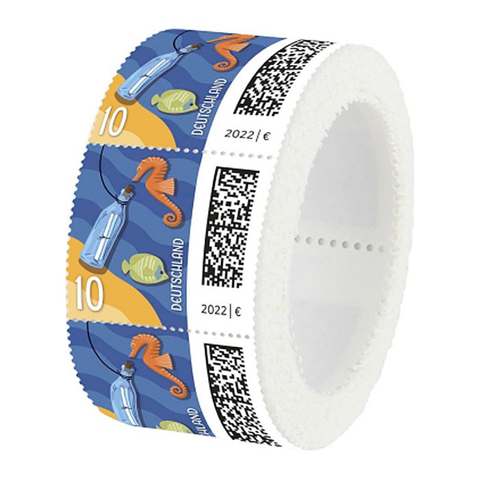 Deutsche Post 0,10 € Briefmarken "Flaschenpost" nassklebend, 200 St.