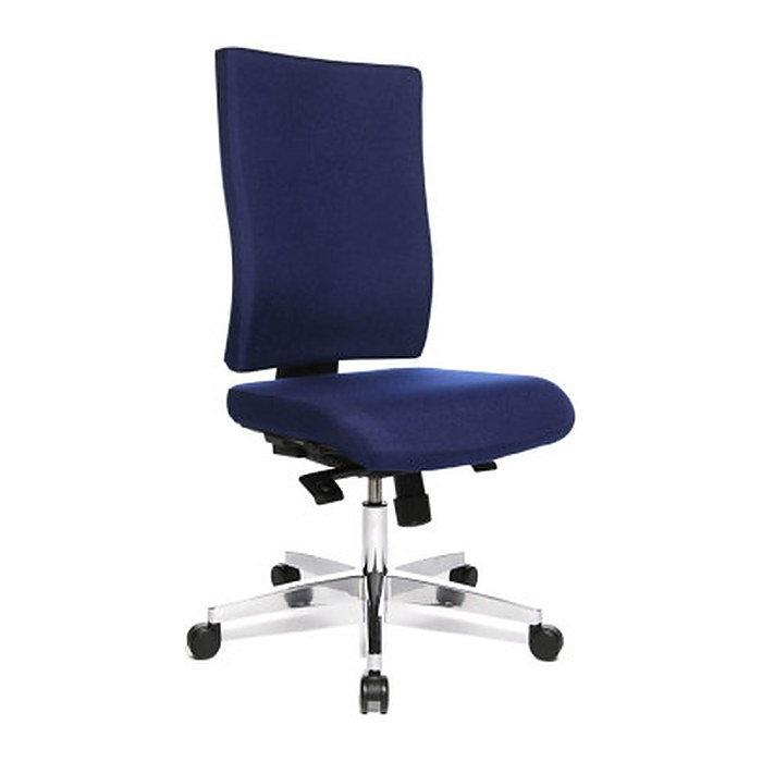 Topstar Bürostuhl Lightstar 20, LS29W0G26 Stoff blau, Gestell alu