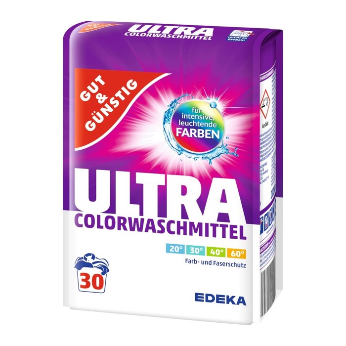 GUT&GÜNSTIG ULTRA Waschmittel Pulver, 2,025 kg