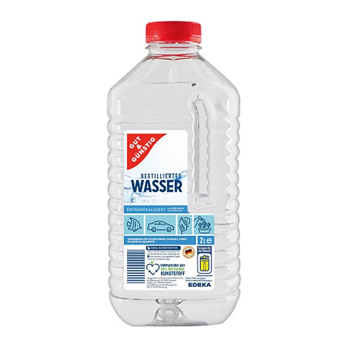 GUT&GÜNSTIG Destilliertes Wasser 2 l, 1 St.