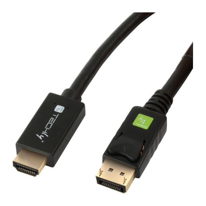 Techly DisplayPort 1.2 auf HDMI Kabel schwarz 1m