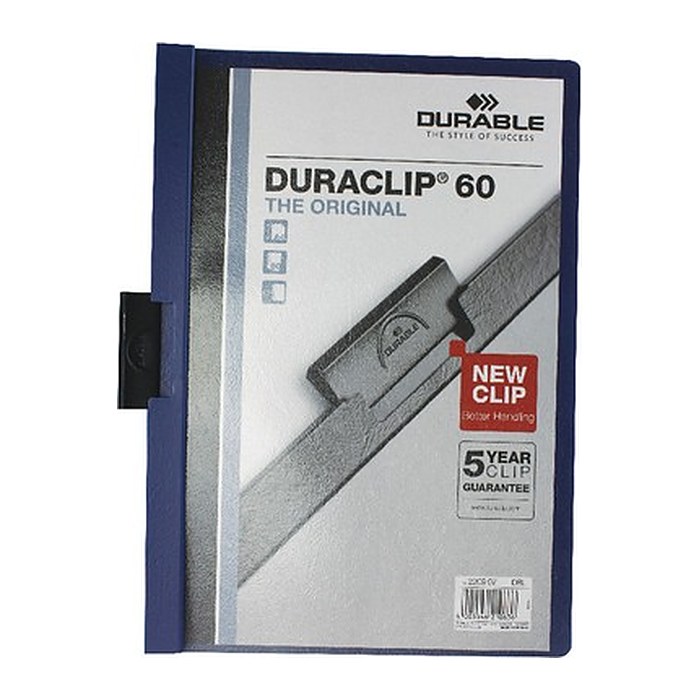 DURABLE Klemmhefter DURACLIP dunkelblau, 25 St.