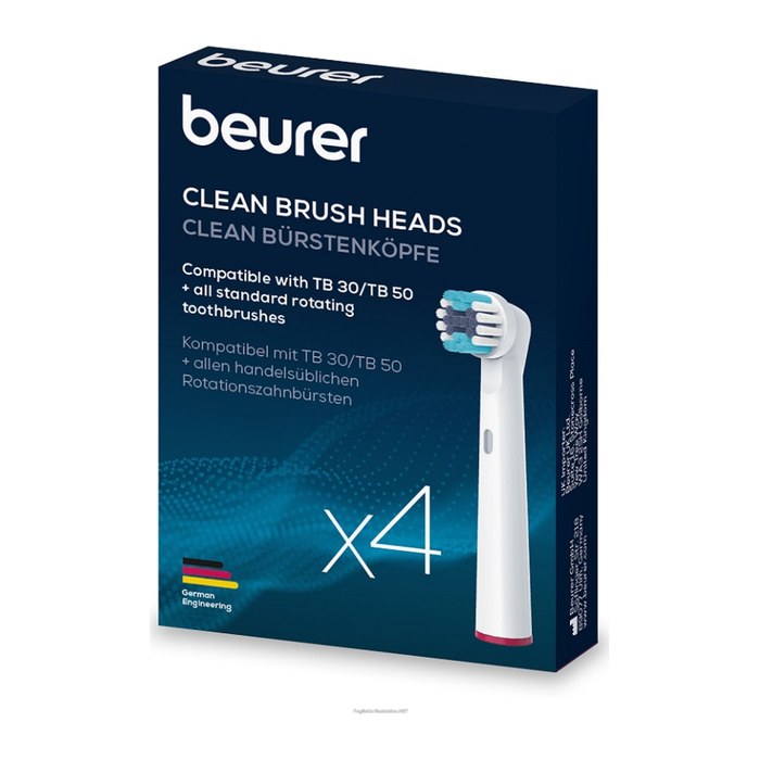 beurer Clean Zahnbürstenaufsätze, 4 St.
