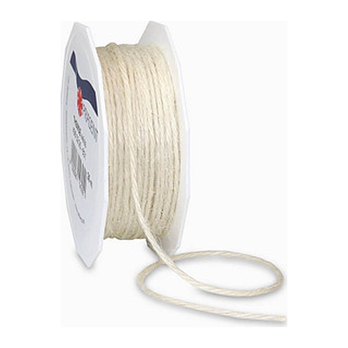 PRÄSENT Kordel Jute matt weiss 2,0 mm x 25,0 m