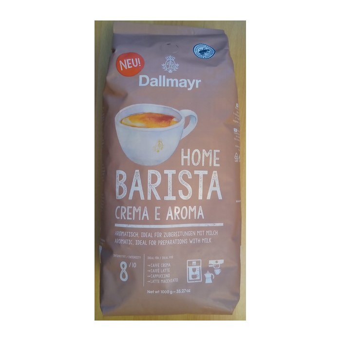 Dallmayr Home Barista Crema e Aroma B RA Kaffeebohnen kräftig, 1 kg