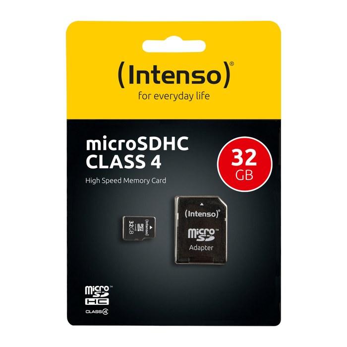 Intenso Speicherkarte microSDHC-Card Class 4, 32 GB, 1 St.