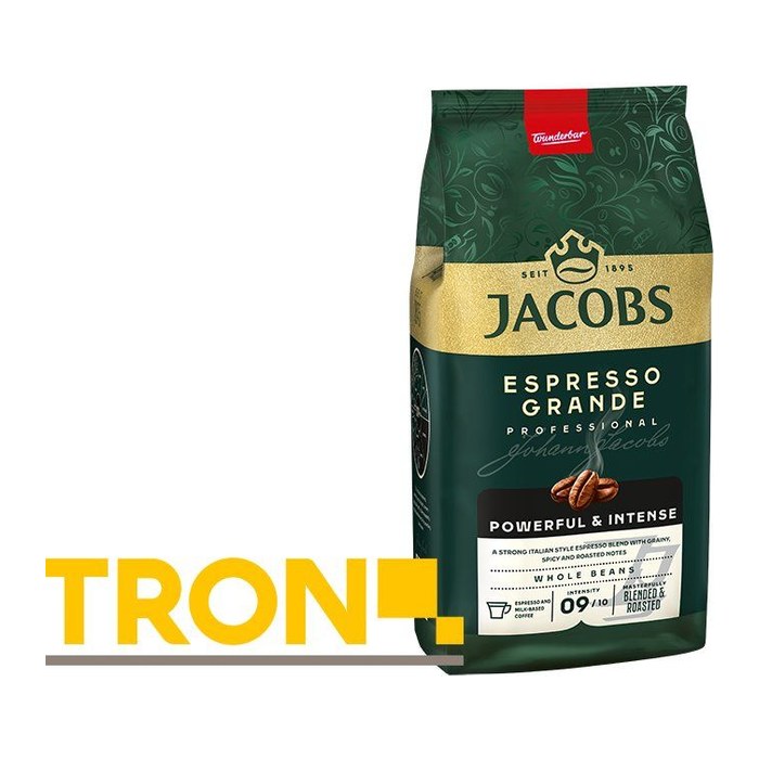 JACOBS ESPRESSO GRANDE POWERFUL & INTENSE Kaffeebohnen, Arabicabohnen kräftig, 1 kg