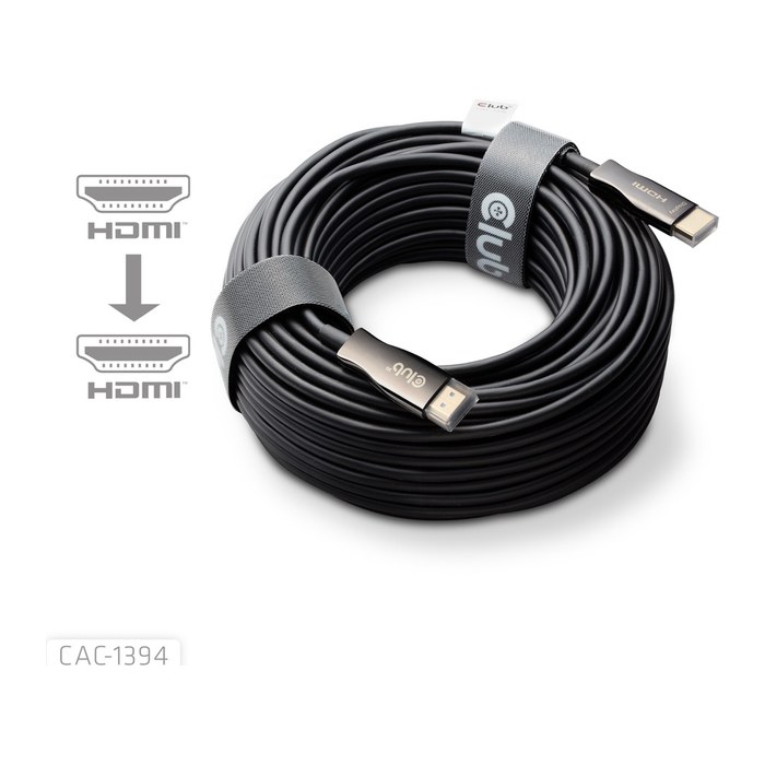 Club3D HDMI-Kabel A -> A 2.1 aktiv opt. 8K60Hz UHD 100 Meter retail