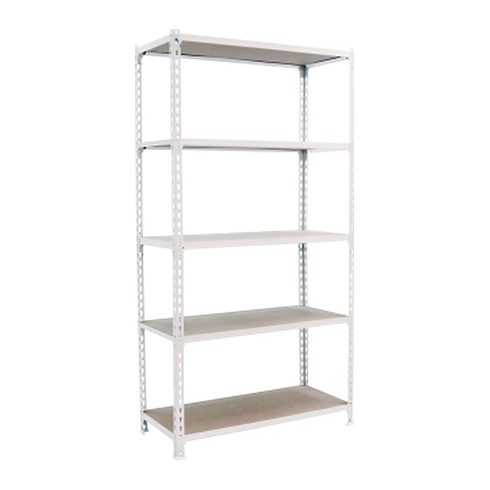 Simonrack Schwerlastregal MADERCLICK MEGAPLUS 5 8425437077586 weiß 120,0 x 50,0 x 200,0 cm