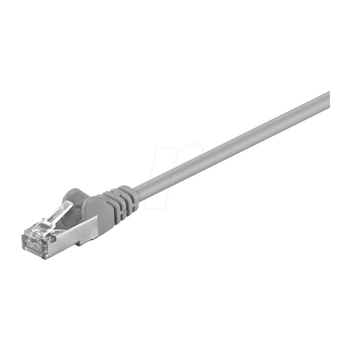 goobay RJ-45 Netzwerkkabel 10,0 m grau bis zu 1,00 Gbit/Sek. bis zu 100 MHz, 1 St.