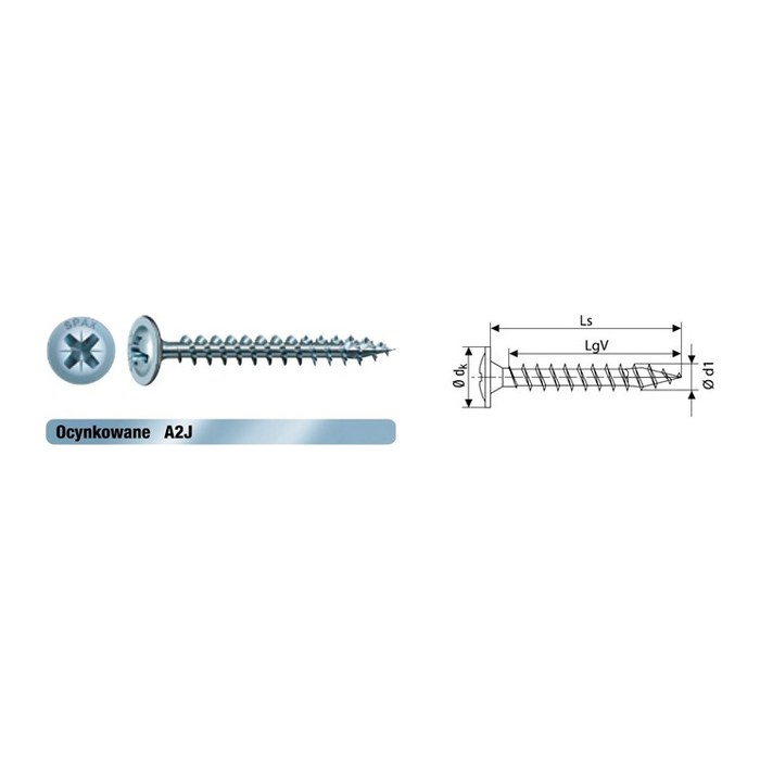 SPAX® Universalschrauben Z2 Rückwandkopf WIROX 0281010400302 4 mm x 30 mm, 2.000 St.