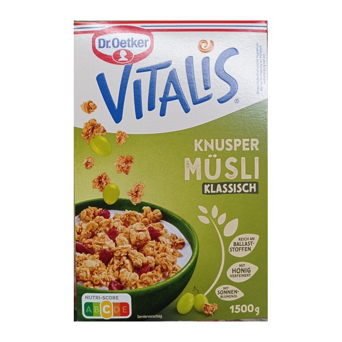 Dr. Oetker Vitalis Knuspermüsli Müsli 1,5 kg, 1 St.