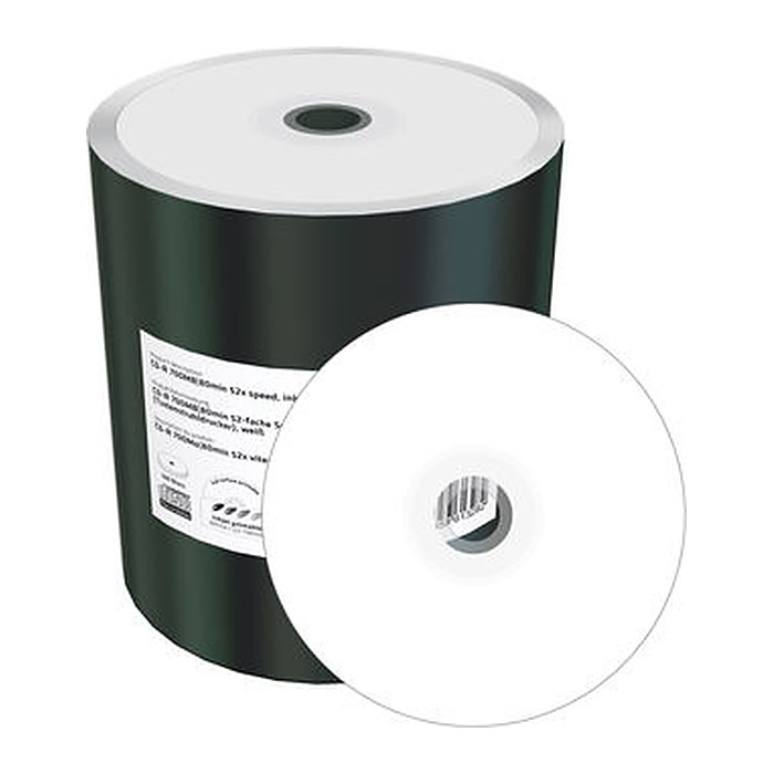 MediaRange CD-R 700MB bedruckbar, 100er Pack Folie (Shrink)