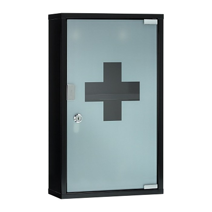 FIRST AID ONLY® Medizinschrank ohne Füllung schwarz