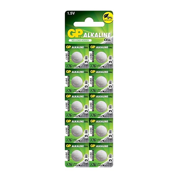 GP Knopfzellen V 13 GA/LR44 Alkali-Mangan 1,5 V, 10 St.