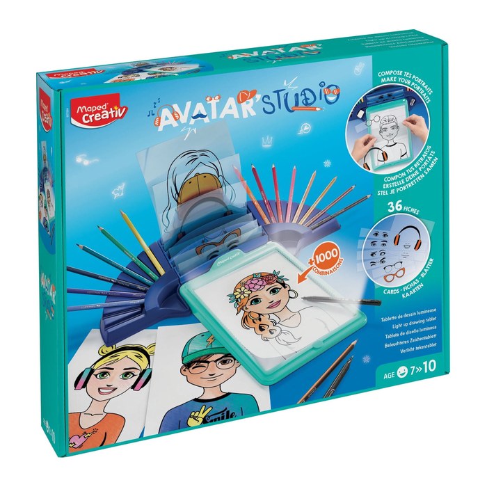 Maped® Creativ Zeichenprojektor Avatar Studio blau/türkis