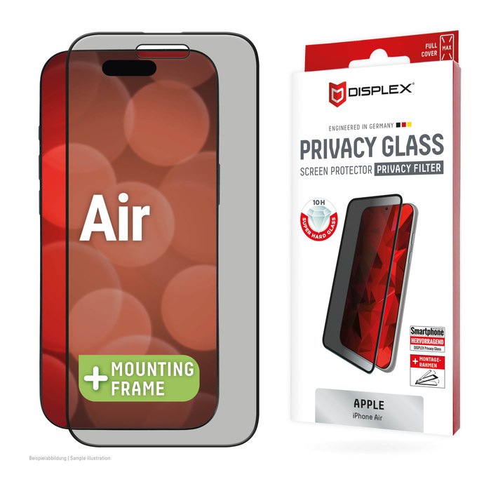 DISPLEX® Privacy Glass Display-Schutzglas für Apple iPhone Air