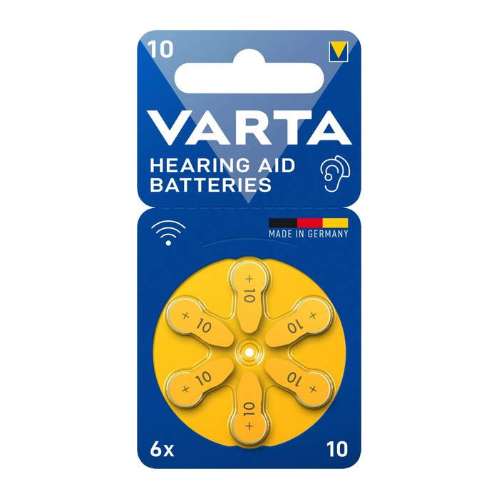 VARTA Knopfzellen 10 Zink-Luft 1,45 V, 6 St.