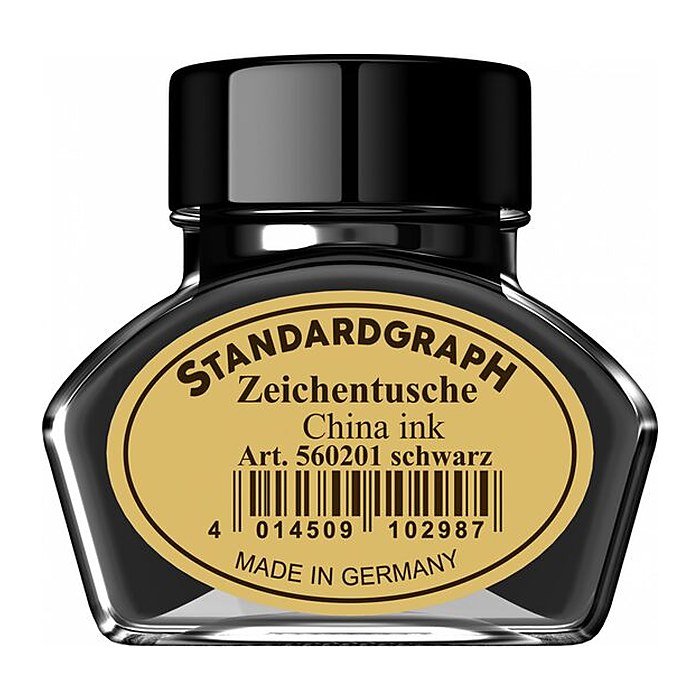 STANDARDGRAPH Zeichentusche schwarz 30,0 ml, 1 St.
