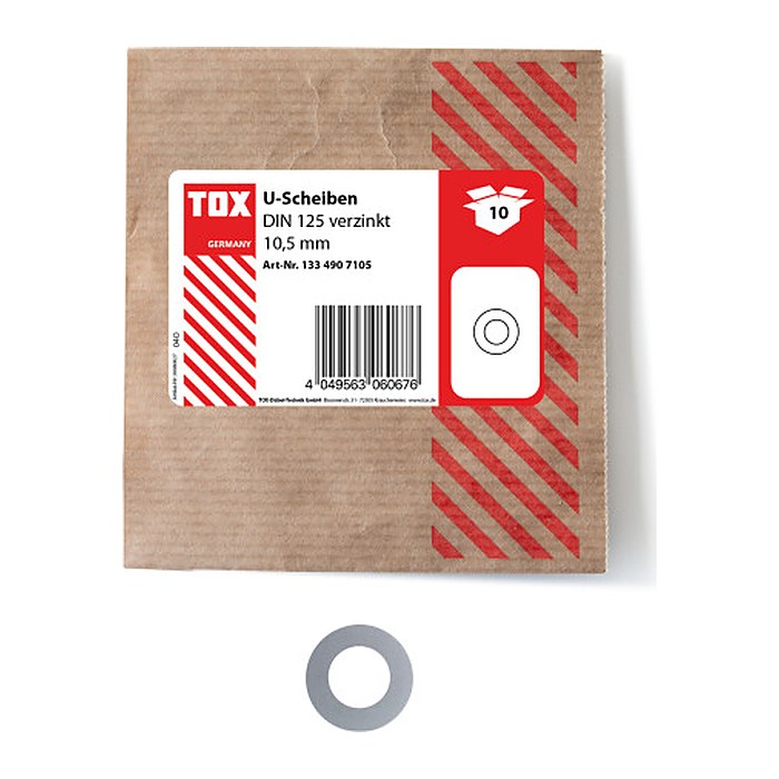 TOX Unterlegscheiben 1334907105 10,5 mm, 10 St.
