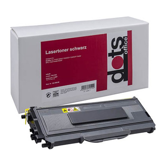 dots schwarz Toner kompatibel zu brother TN-2120XL