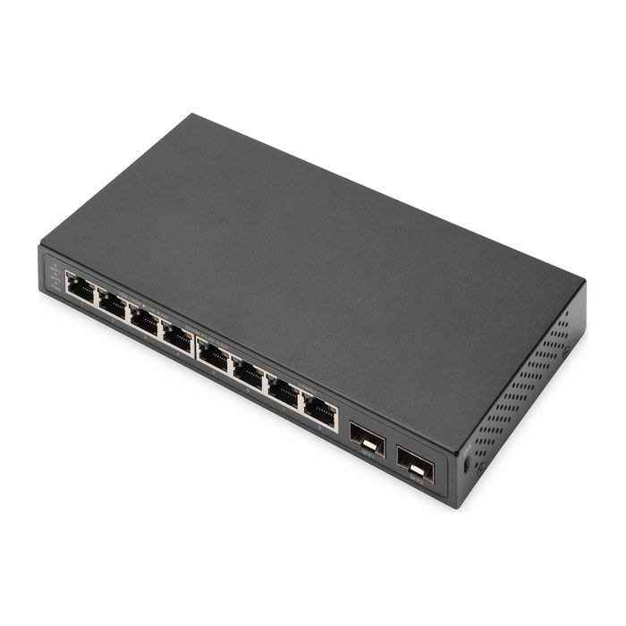 DIGITUS Switch 8-Port Gigabit + 2xSFP unmanaged schwarz