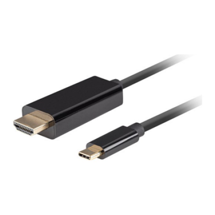 LANBERG USB-C(M)->HDMI(M) Kabel 3,0m 4K 60Hz schwarz
