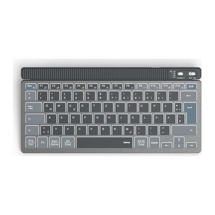 hama WK-700 Tastatur kabellos grau