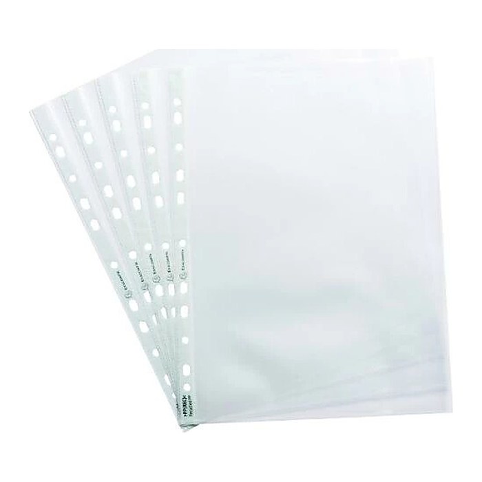 Exacompta Prospekthüllen Forever DIN A4 transparent genarbt 0,09 mm, 50 St.