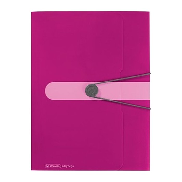Herlitz Gummizugmappe A4 PP opak Beere